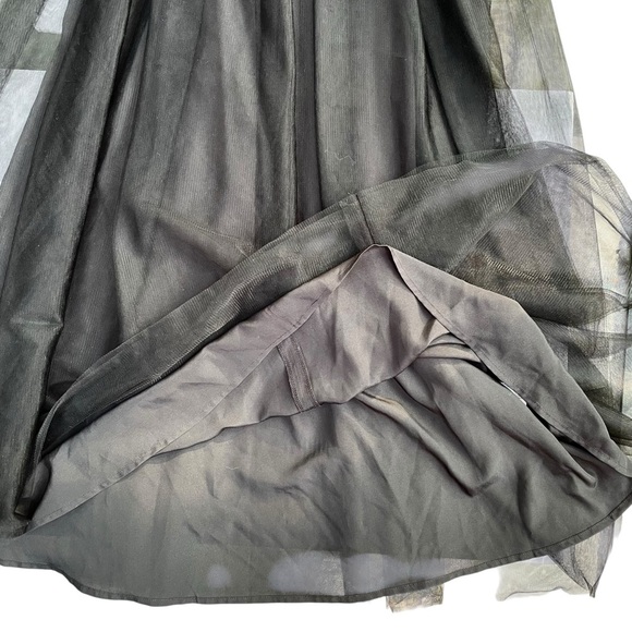 BCBGeneration Black Tulle Maxi Dress XS Backless Balletcore Prom Cocktaill - Picture 16 of 16